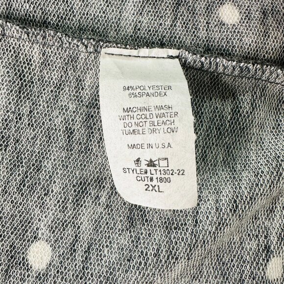 Polka dot and plaid top. - Picture 3 of 3